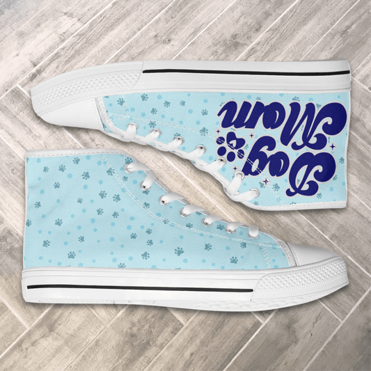 Dog Mom Blue Sneakers